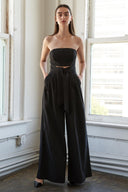 SPRINGTIME SERENADE WOVEN JUMPSUIT.
