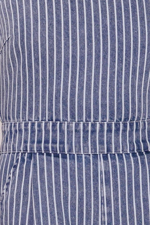 BEGIN AGAIN BLUE DENIM JUMPSUIT.