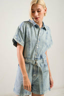 COUNTRYSIDE CHARM DENIM ROMPER.