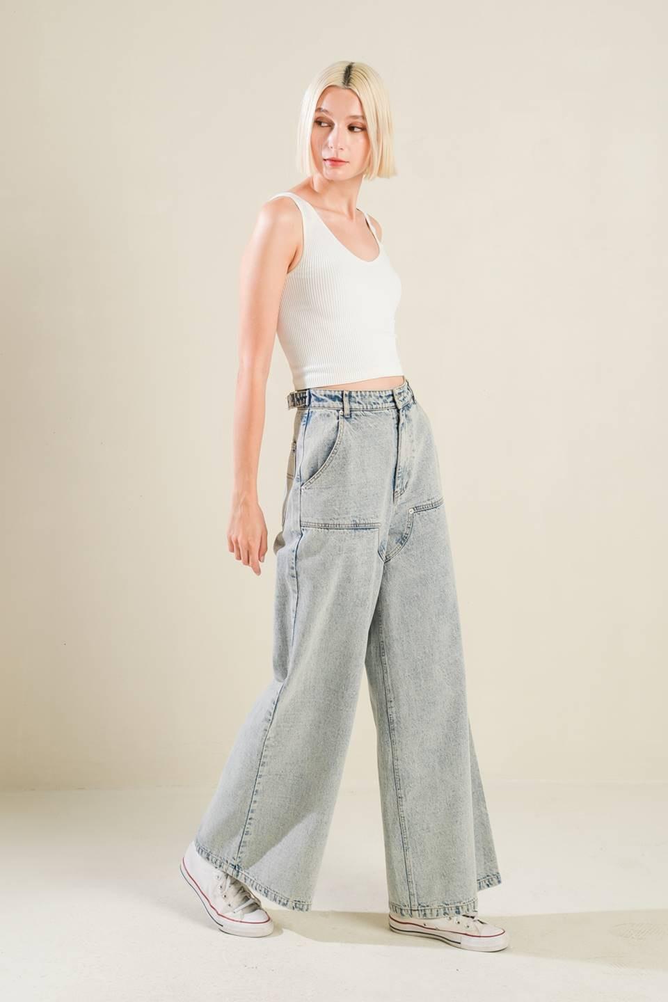 IF I KNOW ME DENIM PANTS.