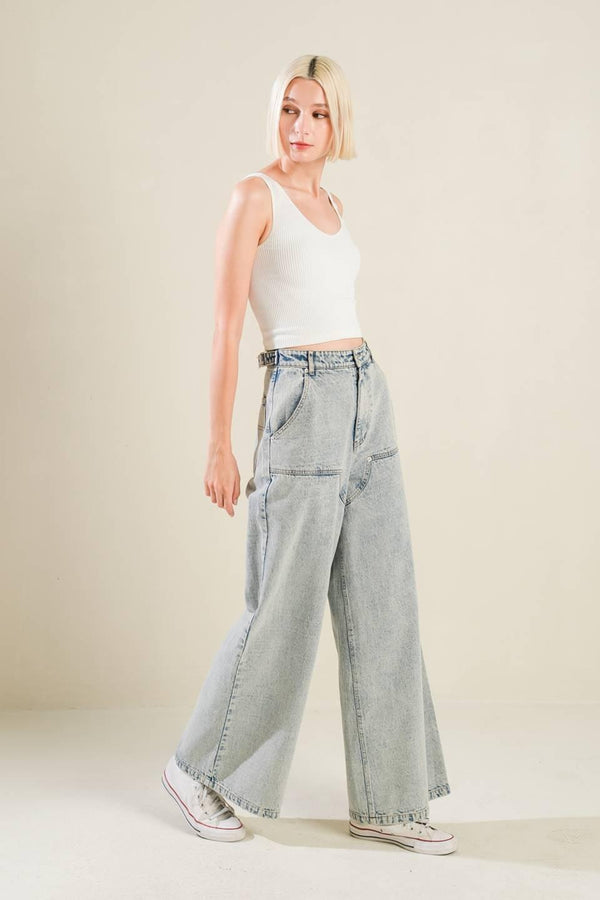 IF I KNOW ME DENIM PANTS.
