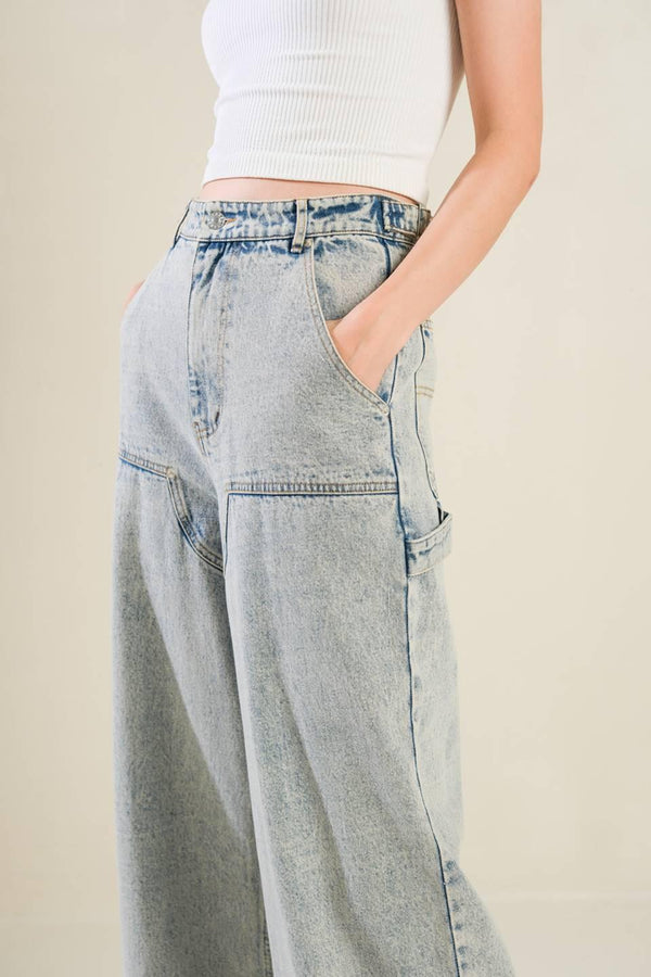 IF I KNOW ME DENIM PANTS.