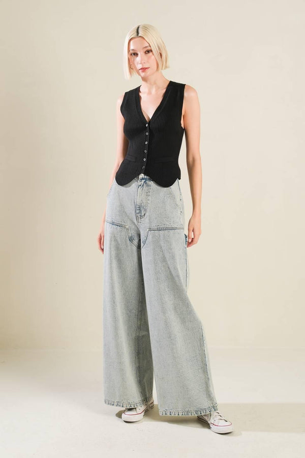 IF I KNOW ME DENIM PANTS.