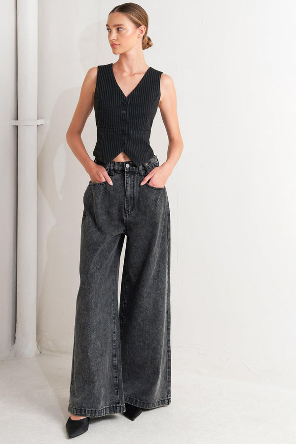 TAKE MY WORD DENIM PANTS.