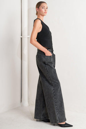 TAKE MY WORD DENIM PANTS.