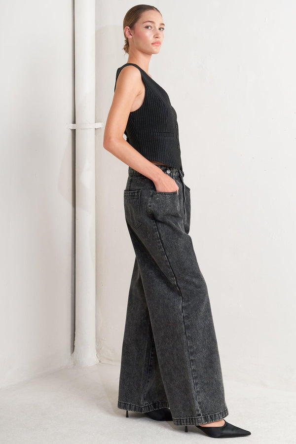 TAKE MY WORD DENIM PANTS.