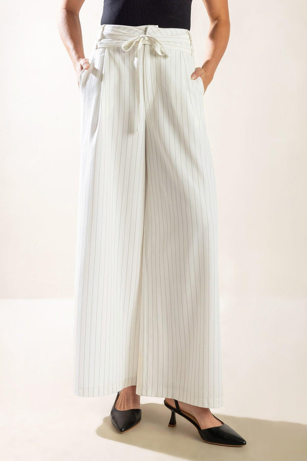 DINNER DATE WOVEN PANTS.
