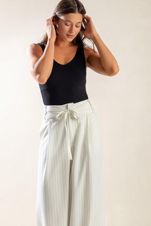 DINNER DATE WOVEN PANTS.