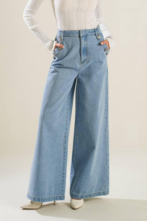 ADVENTURE AWAITS DENIM PANTS.