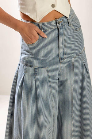 ROOFTOP ROMANCE DENIM PANTS.