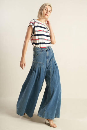 EFFORTLESS EDGE DENIM PANTS - Flying Tomato - PANTS - Freemarket