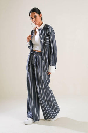 BEHIND THE GRIN WOVEN PANTS.