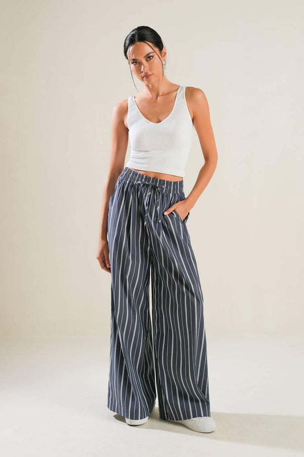 BEHIND THE GRIN WOVEN PANTS.