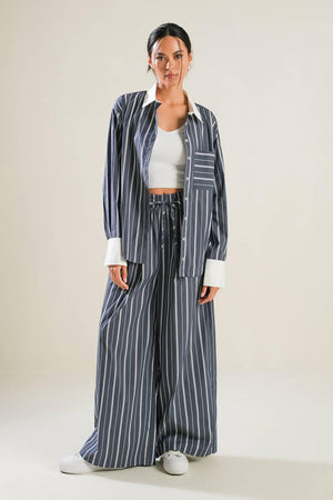 BEHIND THE GRIN WOVEN PANTS.