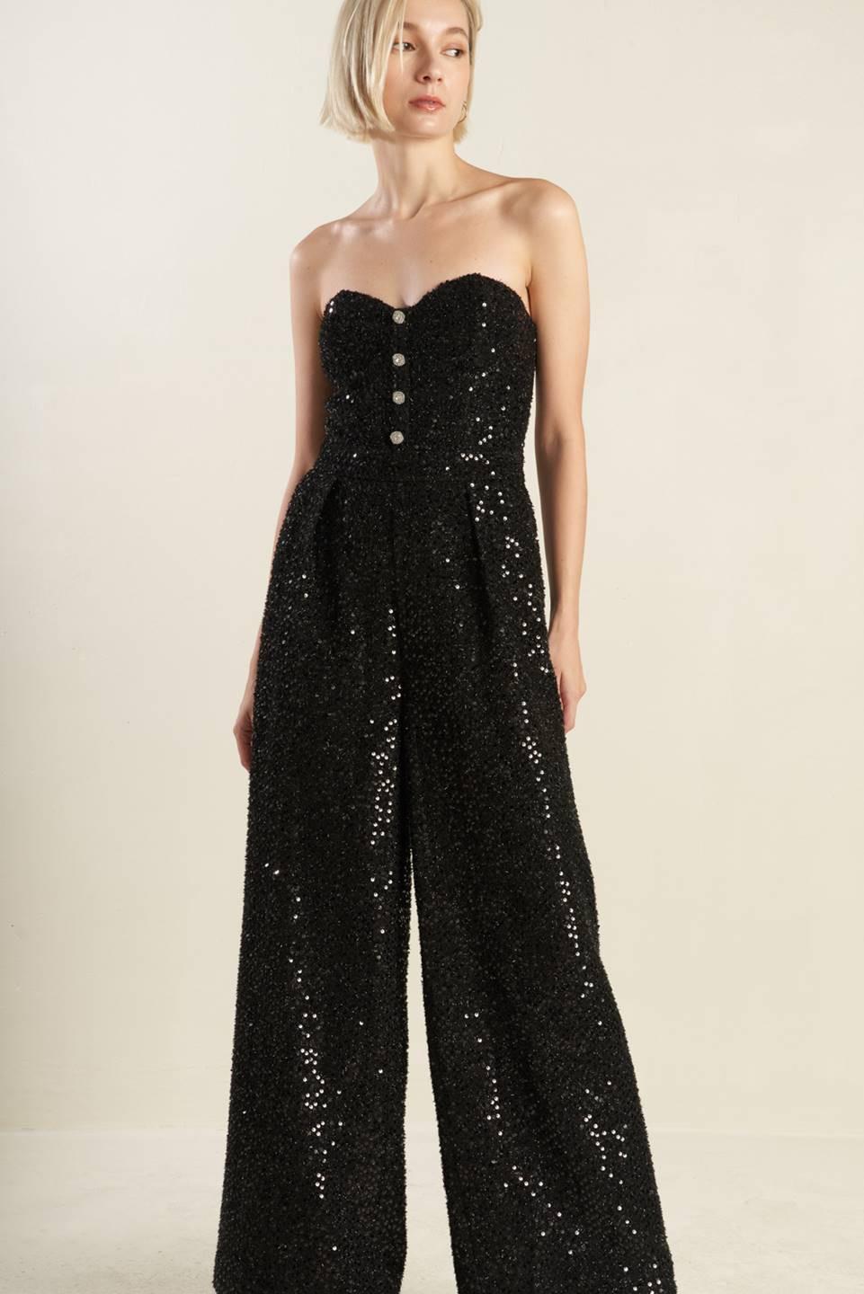 DOESN'T ADD UP SEQUIN JUMPSUIT.