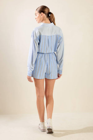 HOLD ME CLOSE WOVEN ROMPER.
