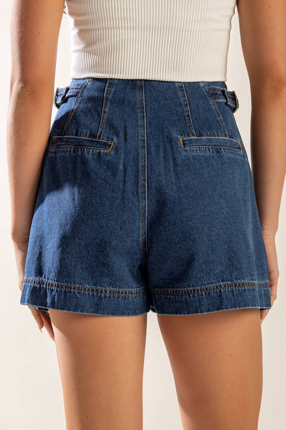 SPRING ROMANCE DENIM SHORTS