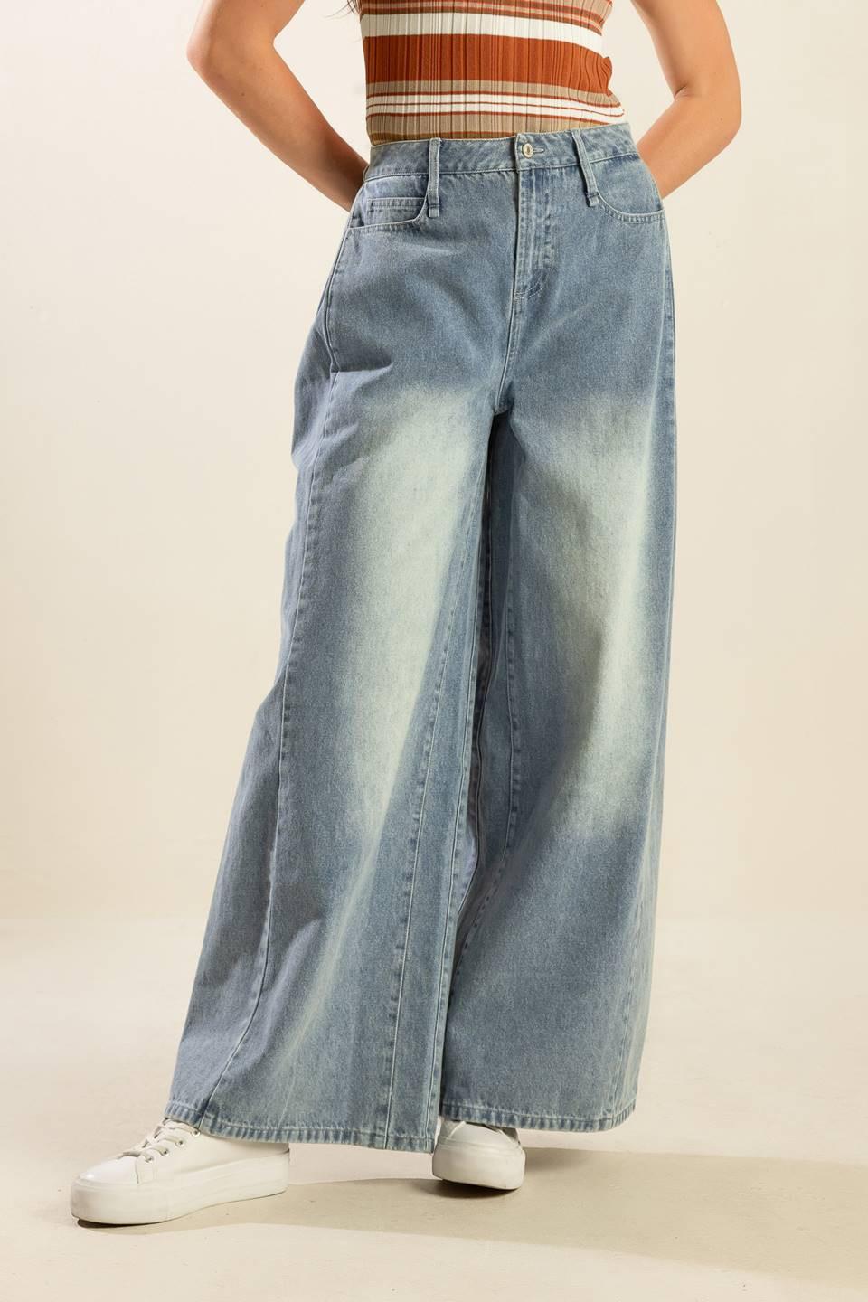 HIGH STAKES DENIM PANTS.