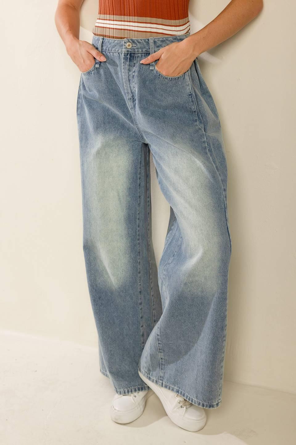 HIGH STAKES DENIM PANTS.