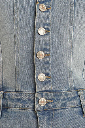 WALK WITH ME DENIM JUMPSUIT.