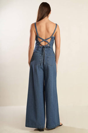 CLEAN GIRL DENIM JUMPSUIT.