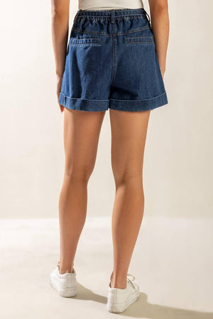 WALK IN THE PARK DENIM SHORTS.