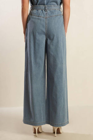 WONDERING WHY LIGHT DENIM PANTS.