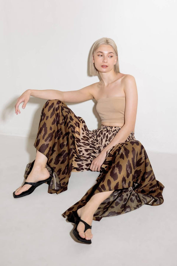 BOUNDLESS HEART WOVEN PANTS.