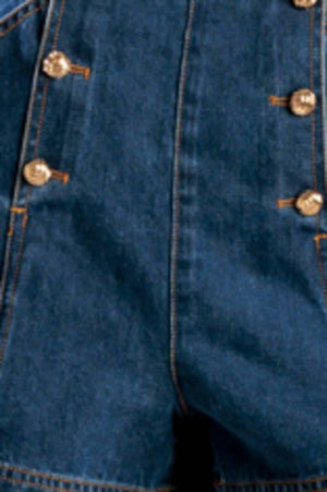 DRIVE-IN MOVIE DENIM SHORT.