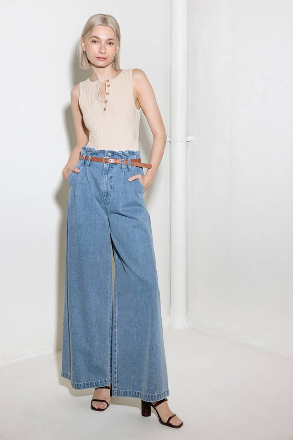 KISSED BY SUNLIGHT DENIM PANTS.