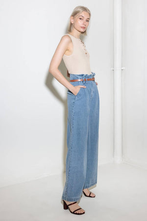 KISSED BY SUNLIGHT DENIM PANTS.