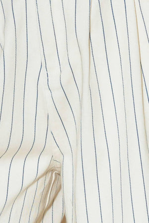 COFFEE RUN STRIPED WOVEN PANTS.