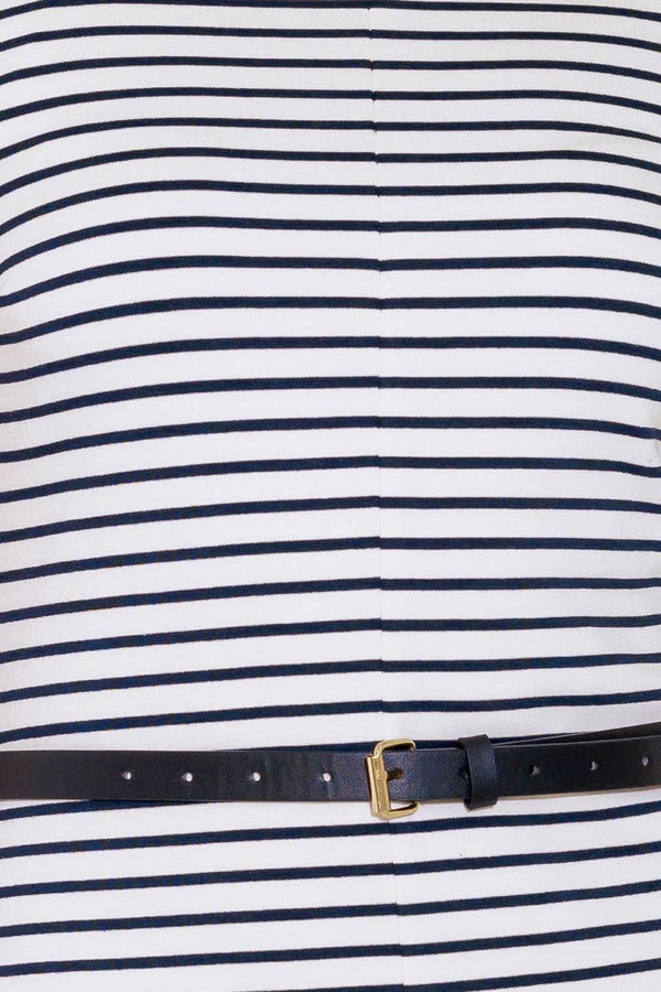 A PRECIOUS LIFT NAVY KNIT ROMPER.