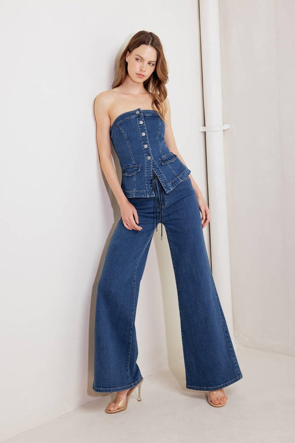 DREAM STATE BLUE DENIM PANTS.