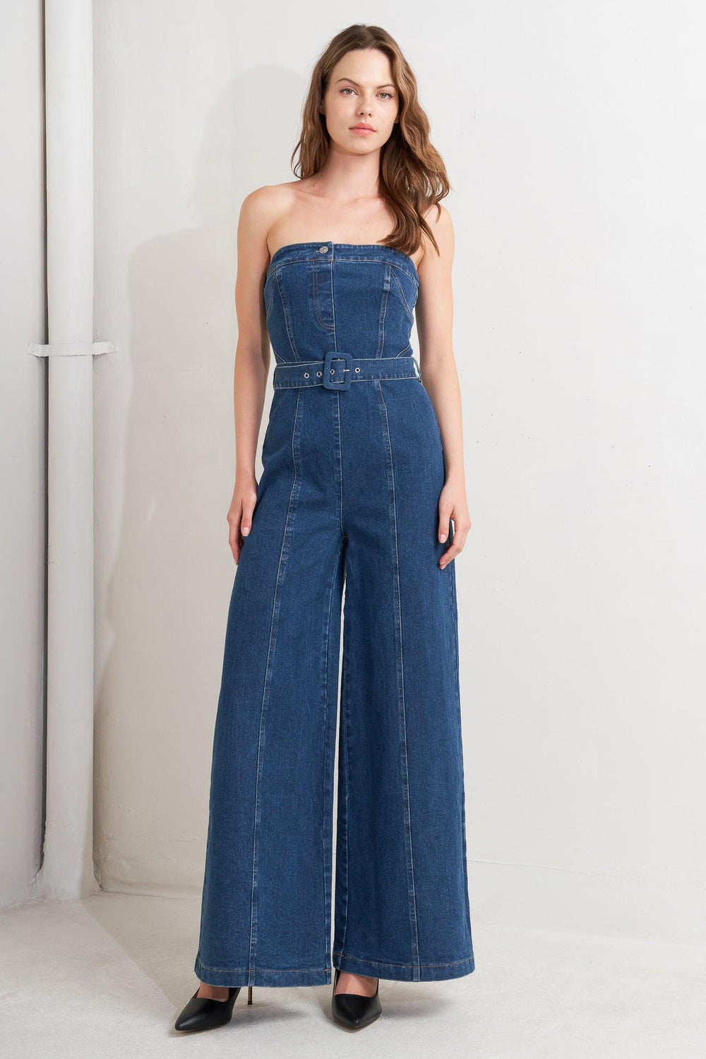 RETRO DIVE DENIM JUMPSUIT.