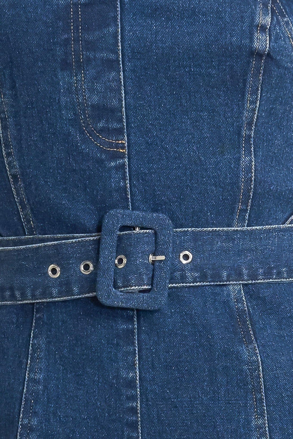 RETRO DIVE DENIM JUMPSUIT.