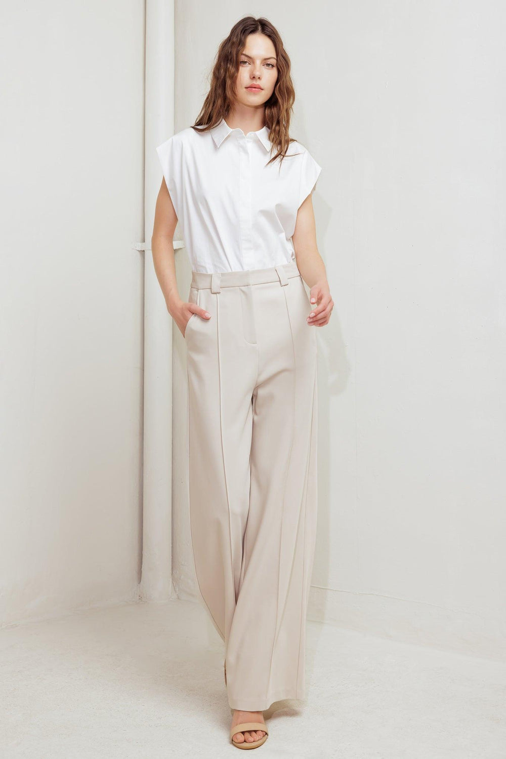 MONDAY FLOW WOVEN PANTS.