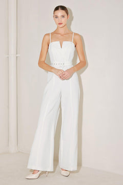 ARCTIC ELEGANCE WOVEN JUMPSUIT.