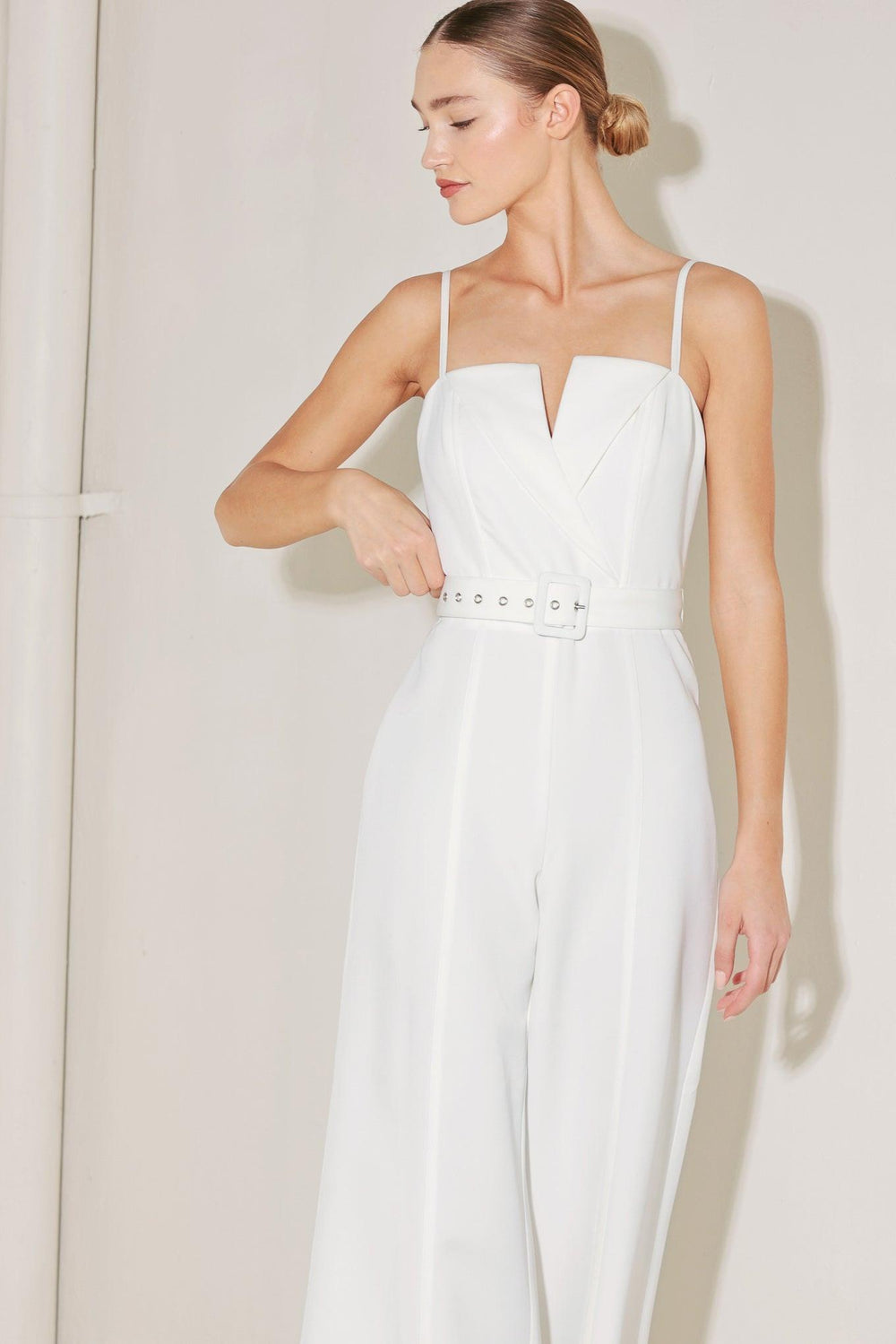ARCTIC ELEGANCE WOVEN JUMPSUIT.
