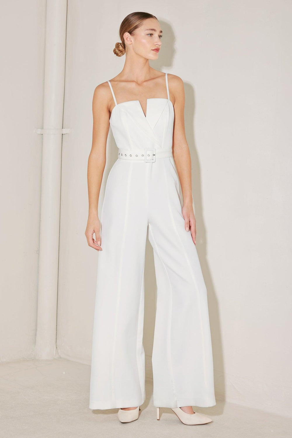 ARCTIC ELEGANCE WOVEN JUMPSUIT.