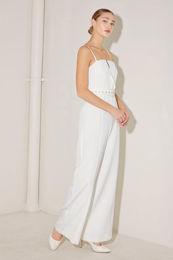 ARCTIC ELEGANCE WOVEN JUMPSUIT.