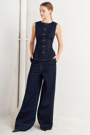 EURO CITY DENIM PANTS.