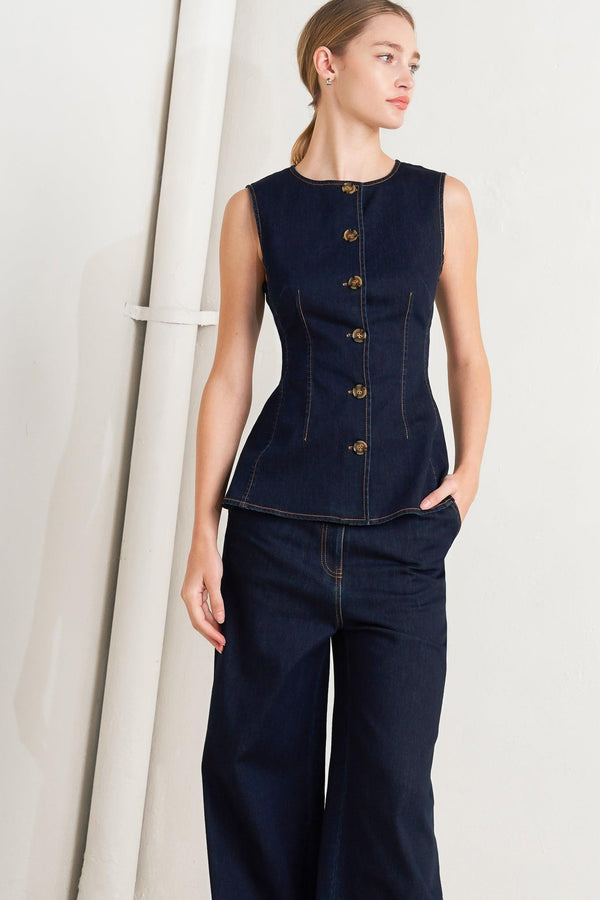 EURO CITY DENIM PANTS.