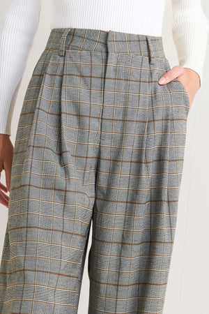 NEW AGE WOVEN PLAID PANTS.