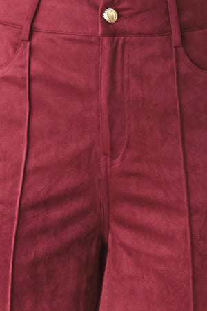 MIDNIGHT MESA STYLE FAUX SUEDE PANTS