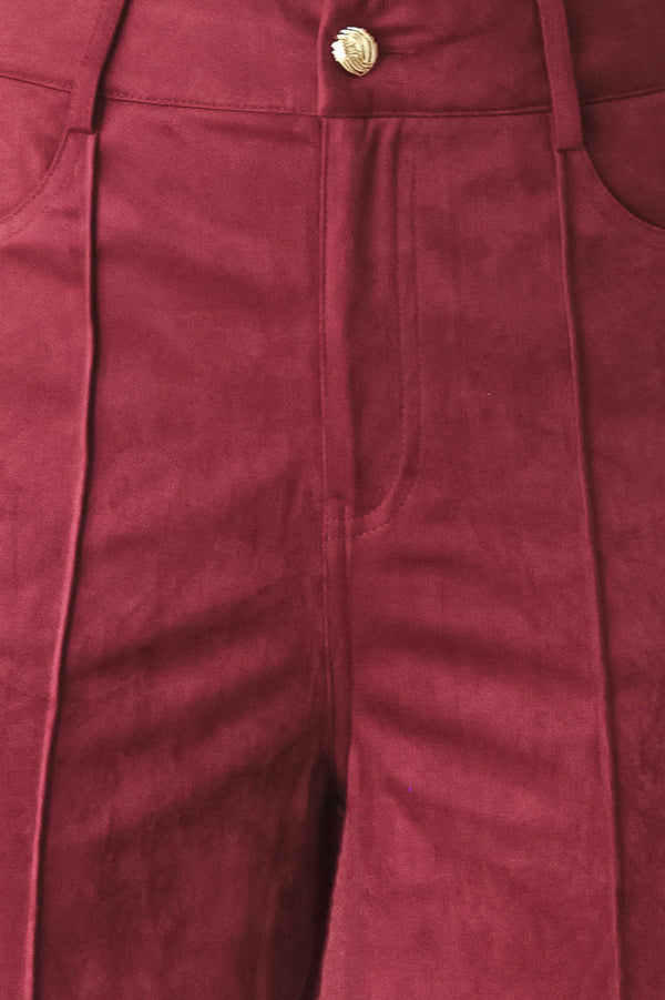 MIDNIGHT MESA STYLE FAUX SUEDE PANTS