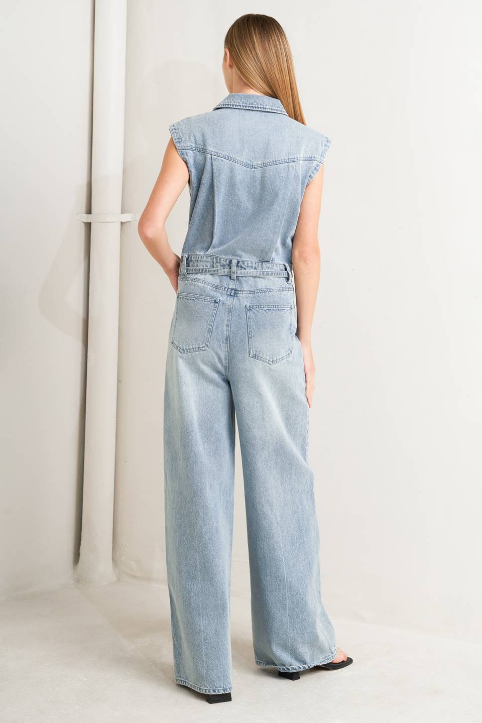 ON MY WAY DENIM JUMPSUIT