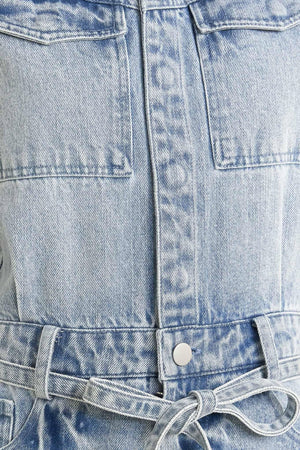 ON MY WAY DENIM JUMPSUIT.