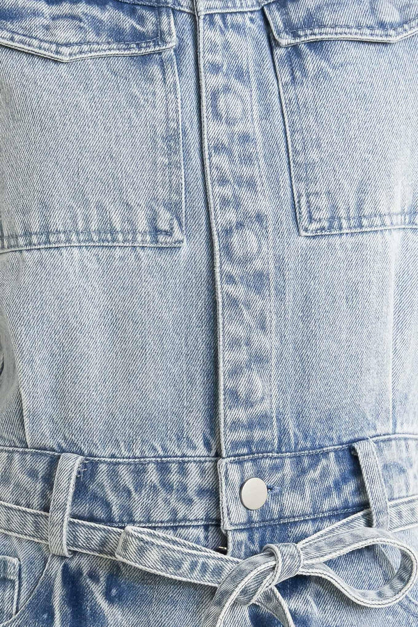ON MY WAY DENIM JUMPSUIT.