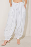 PACIFIC EASE WOVEN BALLON PANTS.
